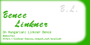 bence linkner business card